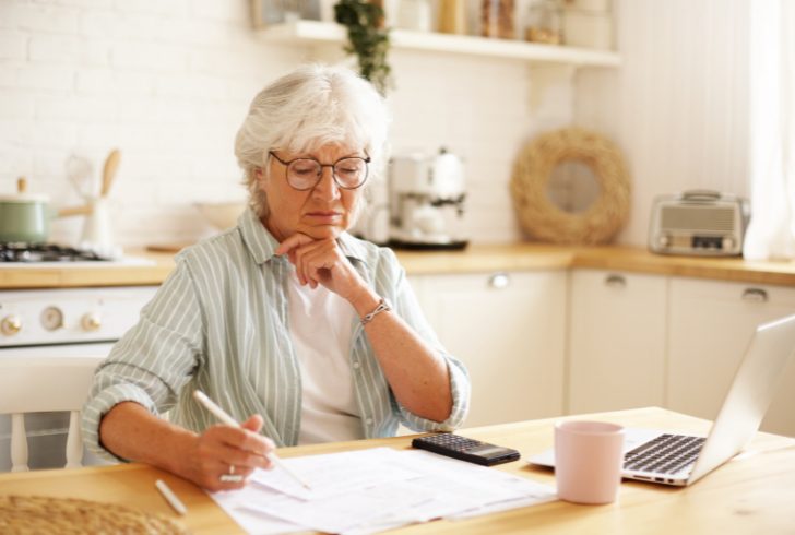 Retiree reviewing Social Security statement