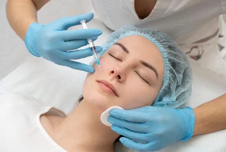 Patient receiving soft Botox treatment